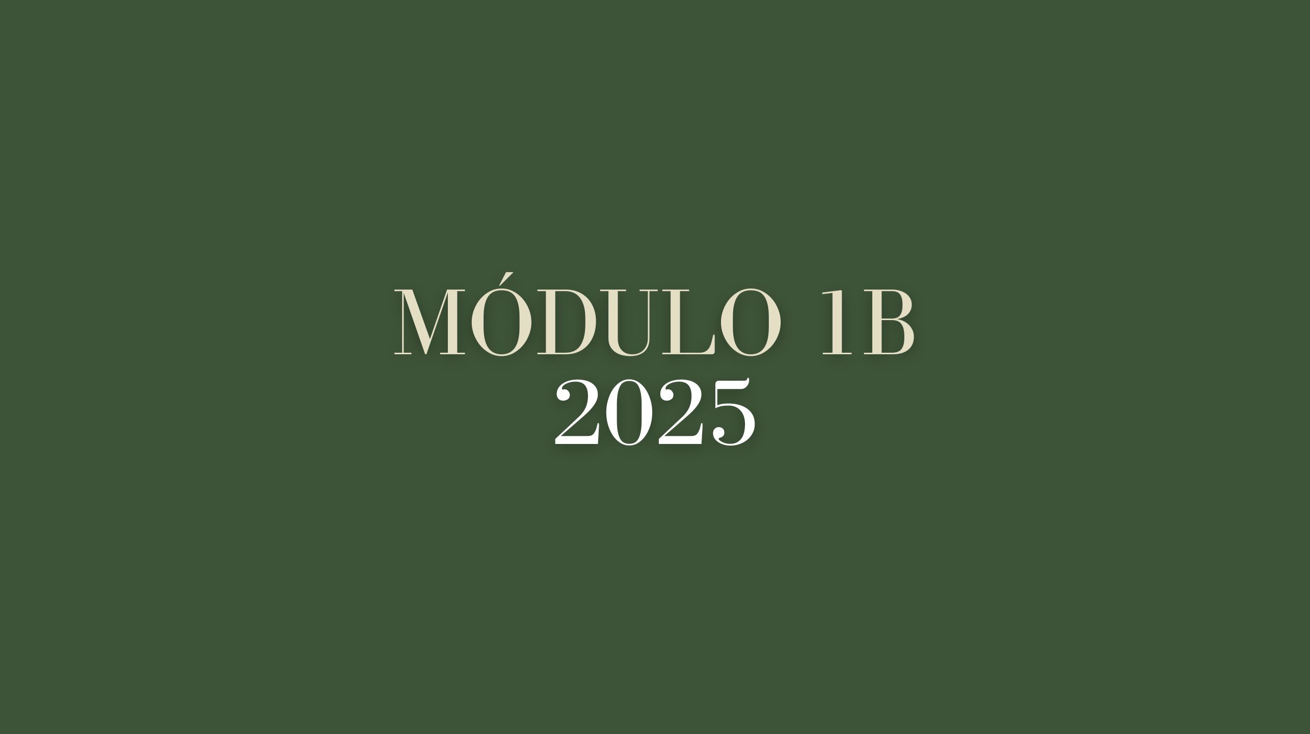 EBB Módulo 1 B - 2025